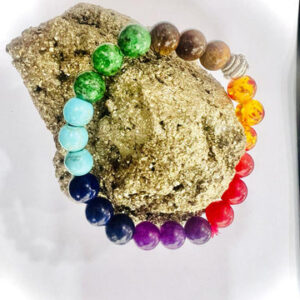 7 Chakra Semi Precious Natural Gemstone Bracelet
